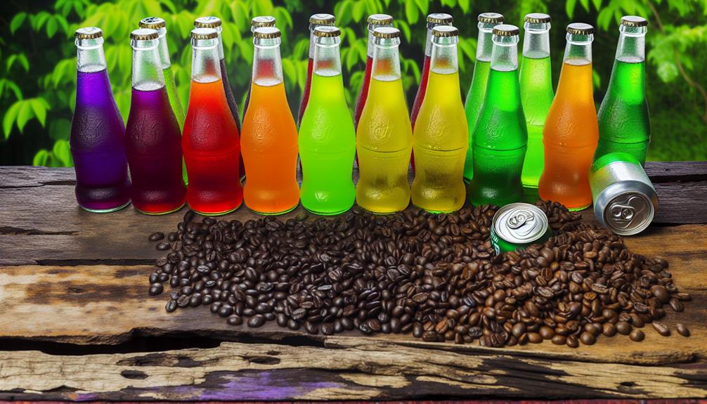 caffeine content in sodas