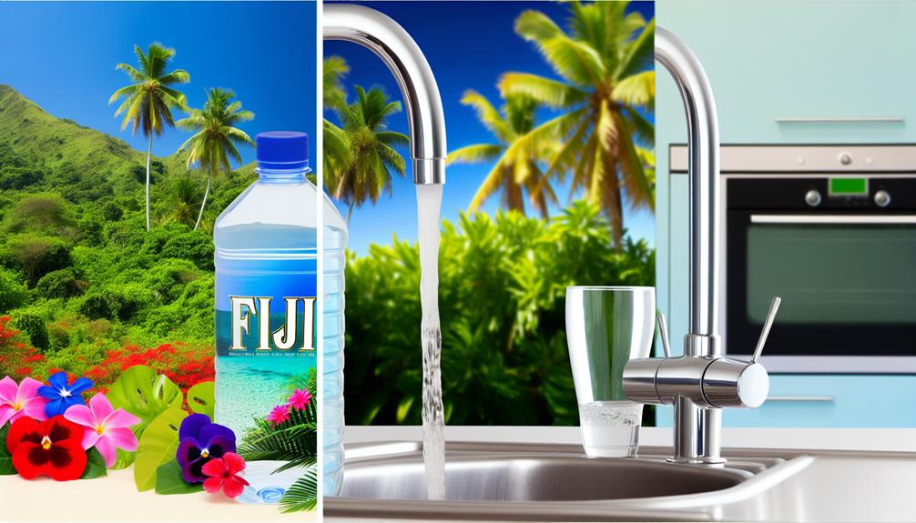 fiji water versus tap water