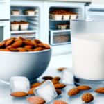 freeze almond milk safely