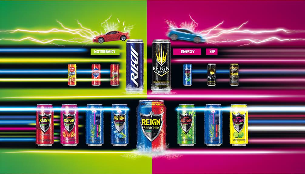 reign versus other energy drinks